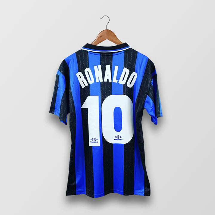 Inter Milan 1998 Home Retro Football Shirt Ronaldo 10 Soccer Studio
