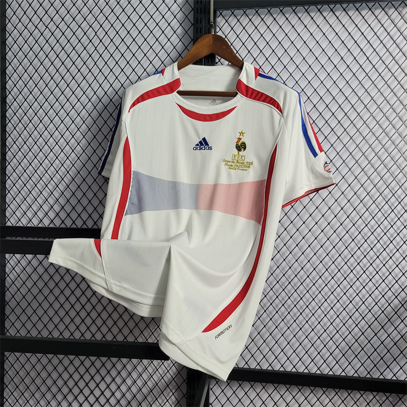 France Away 2006 Retro Football Shirt - ZIDANE 10