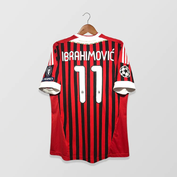 AC Milan 2011/2012 Home - Retro Football Shirt - Ibrahimovic 11