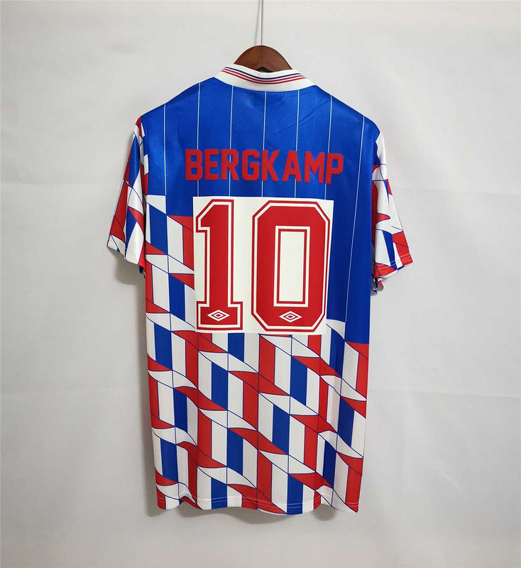 Ajax 1990 Away - Retro Football Shirt - Bergkamp 10