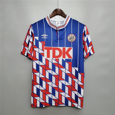 Ajax 1990 Away - Retro Football Shirt - Bergkamp 10