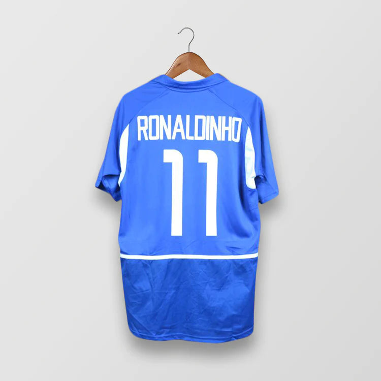 Brazil 2002 Away - Retro Football Shirt - RONALDINHO 11