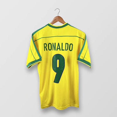 Brazil 1998 Home - Retro Football Shirt - Ronaldo 9