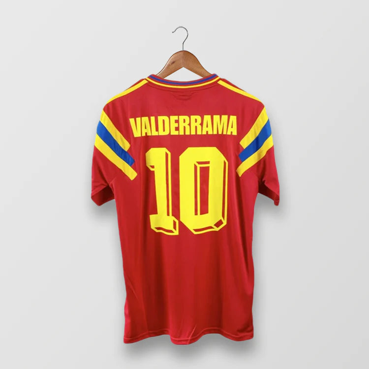 Columbia 1990 AWAY - Retro Football Shirt - VALDERRAMA 10
