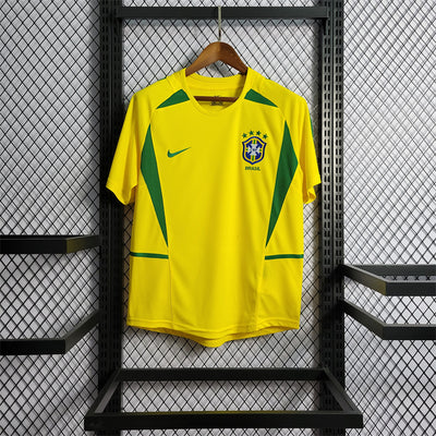Brazil Home 2002 Retro Football Shirt