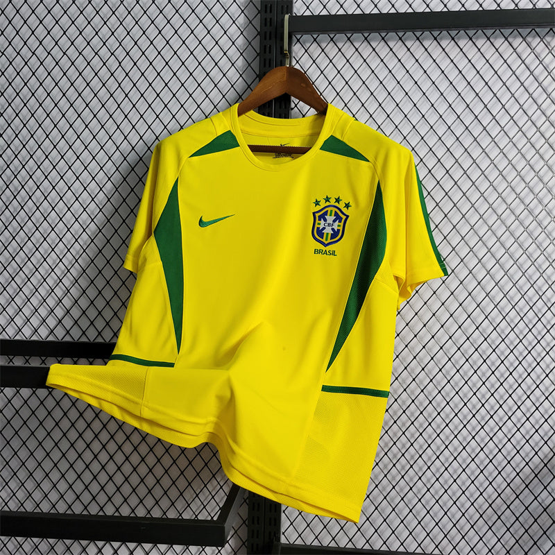 Brazil Home 2002 Retro Football Shirt