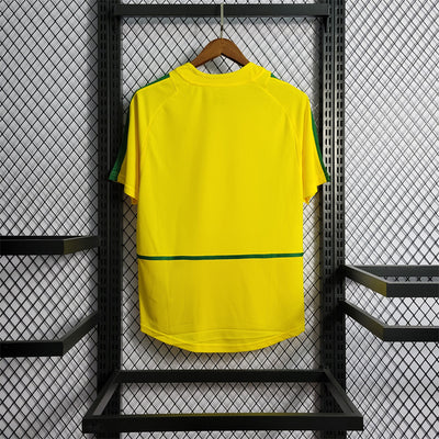 Brazil Home 2002 Retro Football Shirt