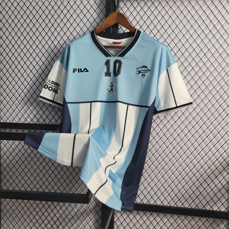 Argentina 2001 Maradona #10 Commemorative Edition Retro football shirt