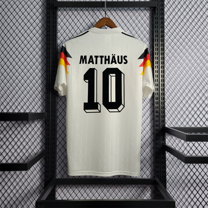 Germany Home 1990 Retro Football Shirt - MATTHAUS 10