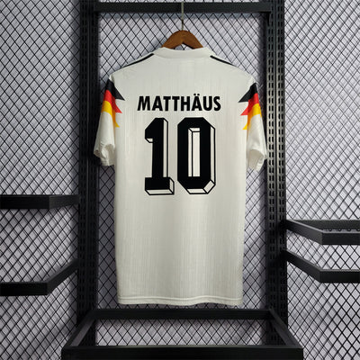 Germany Home 1990 Retro Football Shirt - MATTHAUS 10