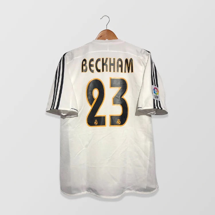 Real Madrid 2003/04 Home - Retro Football Shirt - Beckham 23